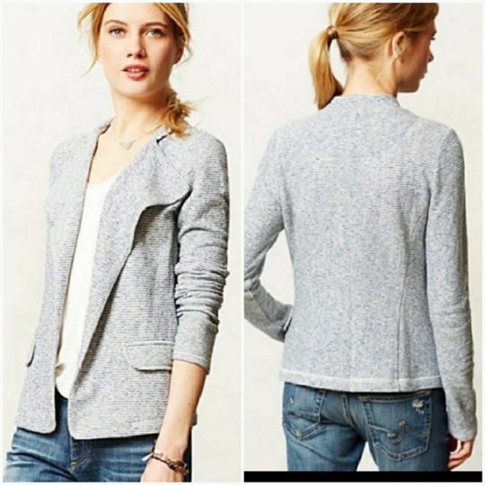 Anthropologie Saturday Sunday striped blazer Top M